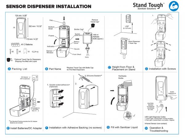 OPTIONAL: Automatic Sanitizer Dispenser with Touch-Less Sensor